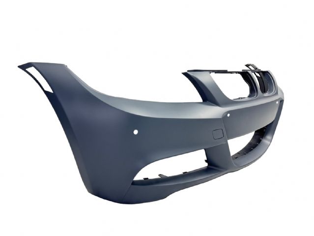 BMW 3 SERIES  E90 FRONT BUMPER COVER W/O WASHER HOLE W/PDC HOLE W/ US SIDE REFLECTORS HOLE