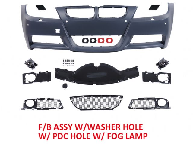F/B COVER W/WASHER HOLE W/ P.D.S HOLE W/ FOG LAMP