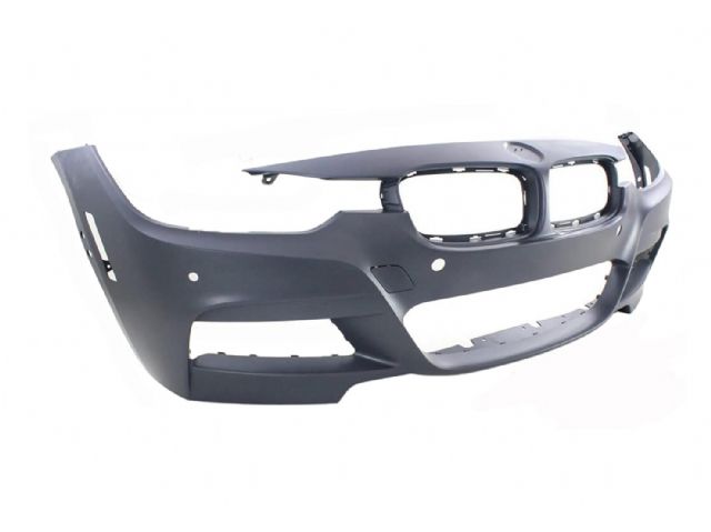 BMW 3 SERIES  F30 FRONT BUMPER COVER W/O WASHER W/ PDC W/ CAMERA HOLE W/ PARK ASSIST W/ SIDE REFLECTOR HOLE US TYPE