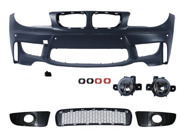 BMW 1 SERIES E82 Couple M1 FRONT BUMPER ASS'Y W/O WASHER HOLE W/ PDC W/ FOG LAMP前保總成無雨有雷