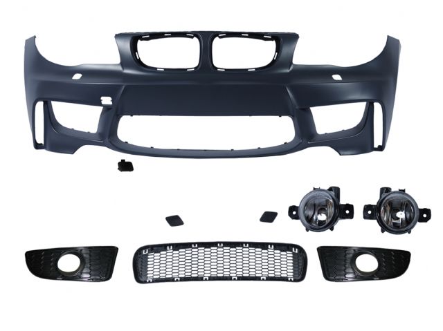 BMW 1 SERIES E82 Couple M1 FRONT BUMPER ASS'Y W/ WASHER HOLE W/O PDC W/ FOG LAMP前保總成有雨無雷