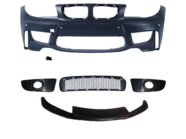 BMW 1 SERIES E82 Couple M1 FRONT BUMPER ASSY W/O PDC W/ FRONT LIP