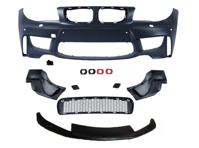 BMW 1 SERIES E82 Couple M1 FRONT BUMPER ASSY W/ WASHER HOLE W/ PDC W/O FOG LAMP W/ FRONT LIP