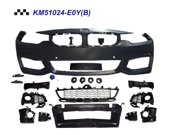 BMW 4 SERIES F33 FRONT BUMPER  ASS'Y W/O WASHER HOLE W/ PDC W/O FOG LAMP
