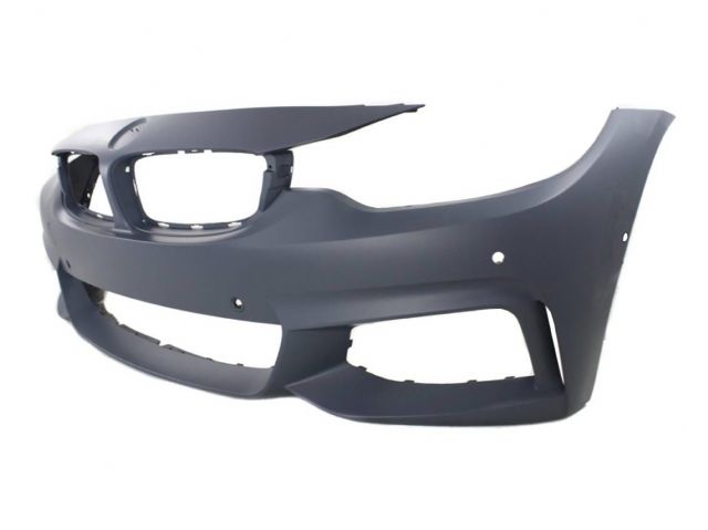 BMW 4 SERIES F36 FRONT BUMPER COVER W/O WASHER HOLE W/ PDC (W/SURROUND VIEW)