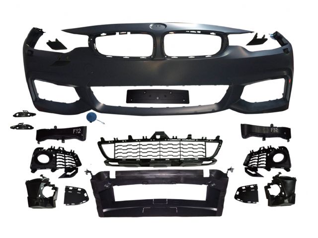 BMW 4 SERIES F33 FRONT BUMPER  ASS'Y W/ WASHER HOLE W/O PDC  W/O FOG LAMP