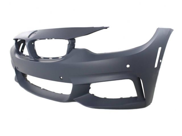 BMW 4 SERIES F36 FRONT BUMPER COVER W/O WASHER HOLE W/ PDC (W/SURROUND VIEW)