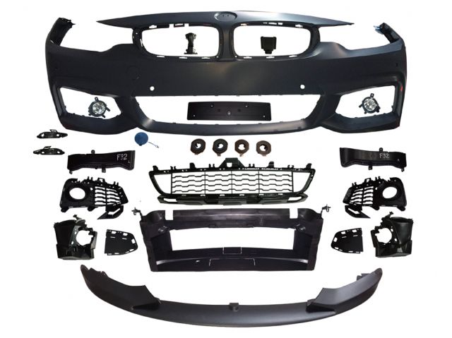 BMW 4 SERIES F33 FRONT BUMPER  ASS'Y W/O WASHER HOLE W/ PDC W/ FOG LAMP