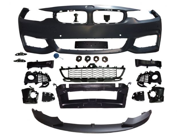BMW 4 SERIES F33 FRONT BUMPER  ASS'Y W/O WASHER HOLE W/ PDC W/O FOG LAMP