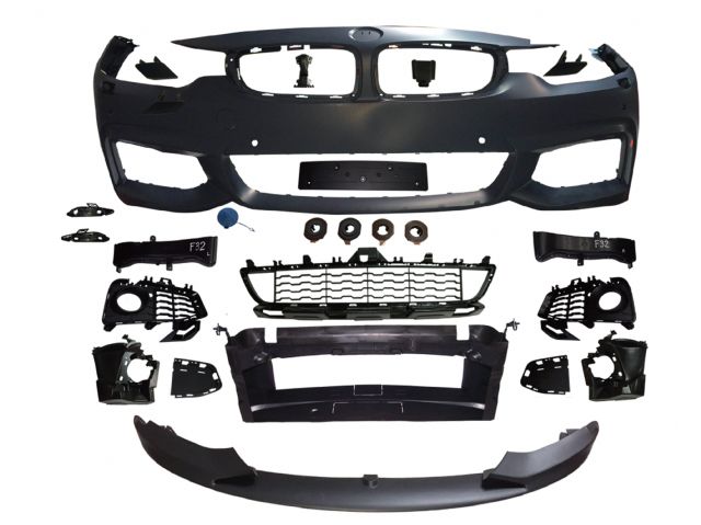 BMW 4 SERIES F33 FRONT BUMPER  ASS'YW/ WASHER HOLE W/ PDC  W/O FOG LAMP