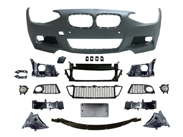 BMW 1 SERIES F20 M tech / M Performance FRONT BUMPER W/O WASHER W/ PDC W/ FOG LAMP ASSY