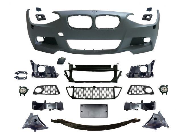 BMW 1 SERIES F20 M tech / M Performance FRONT BUMPER W/ WASHER W/O PDC W/ FOG LAMP ASSY