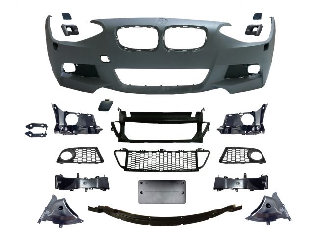 BMW 1 SERIES F21 M tech / M Performance FRONT BUMPER W/ WASHER W/O PDC W/O FOG LAMP ASSY