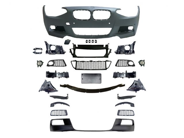 BMW 1 SERIES F20 M tech / M Performance FRONT BUMPER W/O WASHER W/ PDC W/ FOG LAMP ASSY
