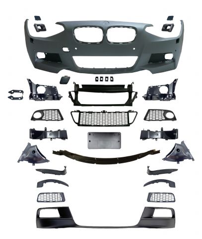 BMW 1 SERIES F20 5-doors FRONT BUMPER W/ WASHER W/ PDC W/O FOG LAMP ASSY