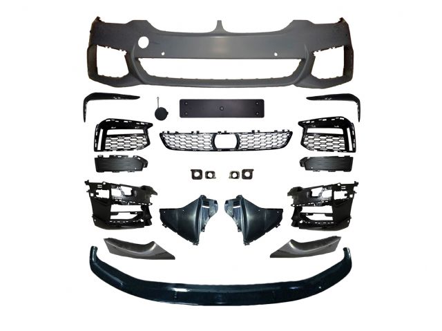 BMW 5 SERIES  G30 F/B ASSY W/O WASHER W/ PDC  W/O DRL W/ FRONT LIP W/ ACC