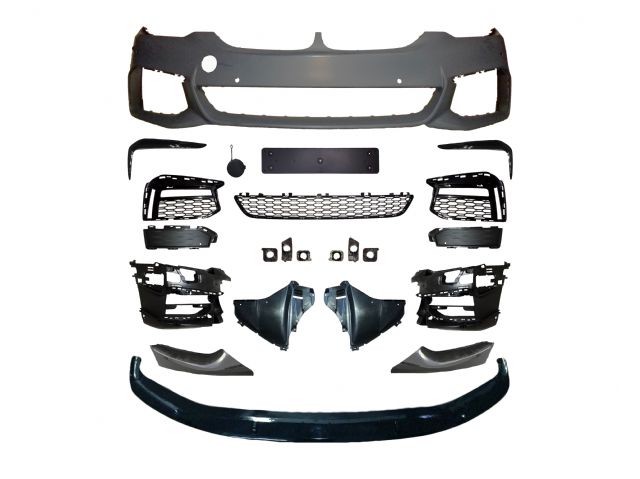 BMW 5 SERIES  G30 F/B ASSY W/O WASHER W/ PDC W/O DRL W/ PARKING HOLE (6PCS) W/ FRONT LIP