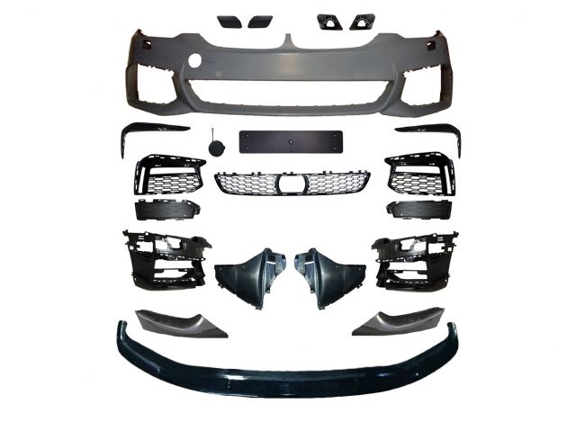 BMW 5 SERIES  G30 F/B ASSY W/ WASHER W/O PDC W/O DRL W/ FRONT LIP W/ ACC