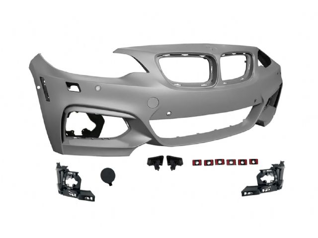 BMW 2 SERIES F22 M tech / M Performance F/B COVER W/ WASHER HOLE W/ PDC HOLE W/ SIDE PARK HOLE W/ USA SIDE HOLE W/O REFLECTOR