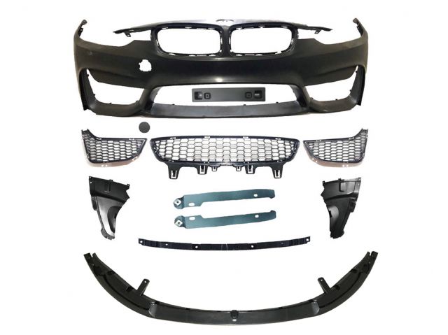 BMW 3 SERIES  F30 M3 Sedan 4Doors F/B W/O WASHER W/O PDC HOLE, W/O FOG LAMP ASS'Y W/ FRONT LIP