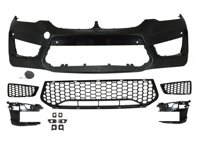 BMW 5 SERIES  G30 FRONT BUMPER ASSY COVER W/O WASHER HOLE W/ PDC