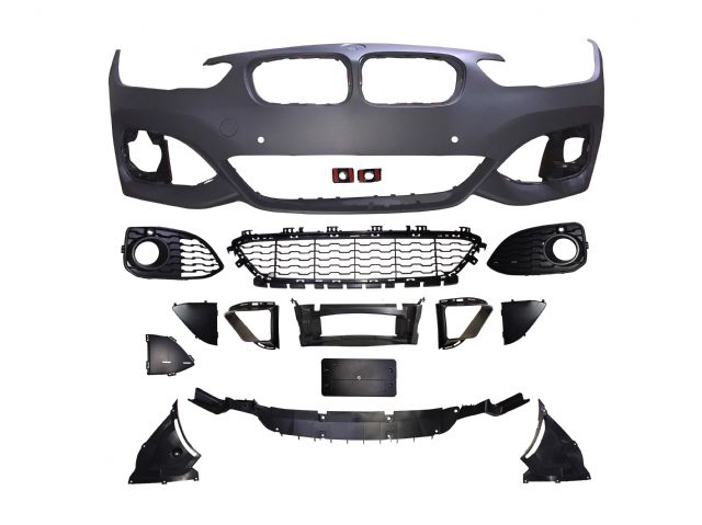 BMW 1 SERIES F21 M tech / M Performance FRONT BUMPER ASSY COVER W/O WASHER HOLE W/ PDC