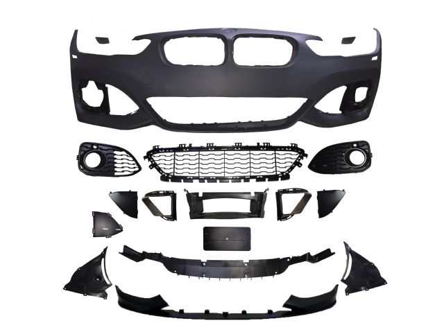 BMW 1 SERIES F20 M tech / M Performance FRONT BUMPER ASSY COVER W/ WASHER HOLE W/O PDC