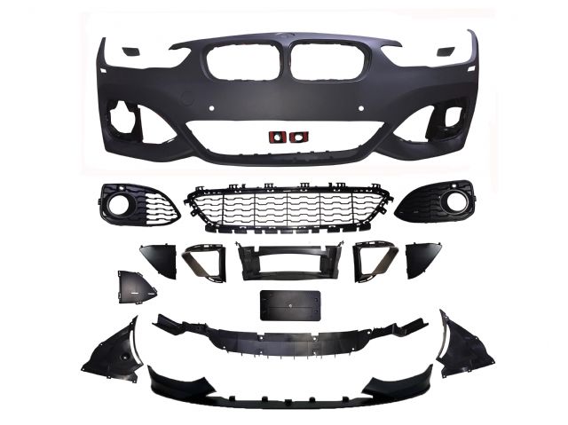 BMW 1 SERIES F20 M tech / M Performance FRONT BUMPER ASSY COVER W/ WASHER HOLE W/ PDC