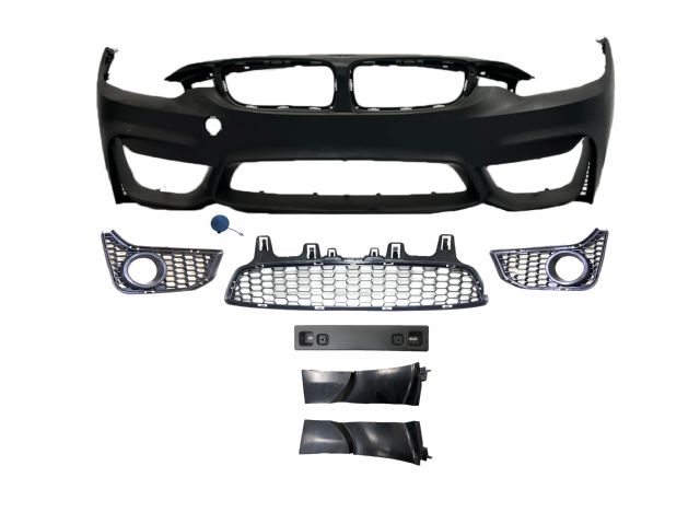 BMW 4 SERIES F33 F/B ASSY W/O WASHER HOLE W/O PDC, OUTER GRILLE W/O HOLE