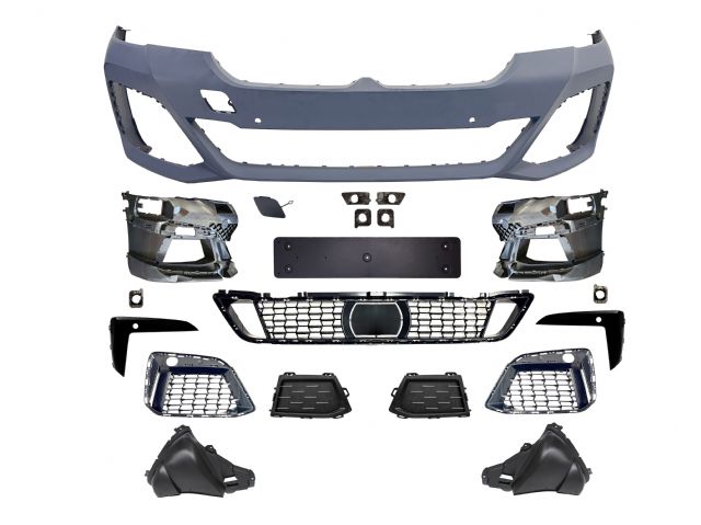 BMW 5 SERIES  G30 FRONT BUMPER ASSY W/PDC W/ PARKING ASSIST W/ ACC CENTRE W/O FOG LAMP