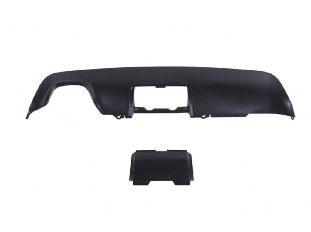 BMW 5 SERIES  E60 R/B LOWER DIFFUSER W/ TOW HOOK HOLE (SINGLE OUTLET)  W/ TOW HOOK COVER