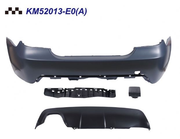 REAR BUMPER COVER W/O P,D,S , HOLE + TOW + SPOILER