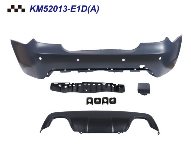REAR BUMPER COVER W/ P,D,C(30MM) , HOLE + TOW +DUAL SPOILER