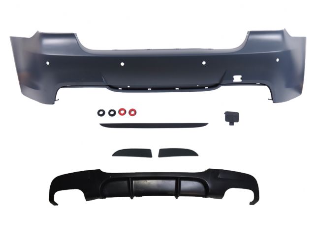 BMW 3 SERIES  E90 REAR BUMPER ASS'Y W/ PDC W/ PFM DIFFUSER