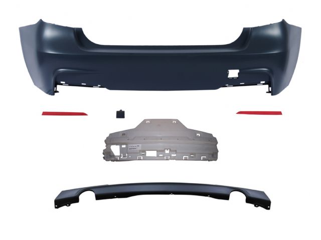 BMW 3 SERIES  F30 R/B ASS'Y W/O PDC TWIN OUTLET DOUBLE MUFFLER KM52020-4D 335