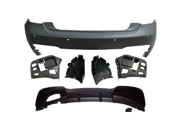 BMW 1 SERIES F20 M tech / M Performance REAR BUMPER ASS’Y W/O PDC W/ (00--) MUFFLER (PFM)