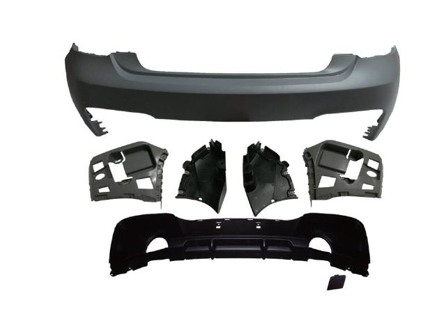 BMW 1 SERIES F20 M tech / M Performance REAR BUMPER ASS’Y W/O  PDC W/ (0--0) MUFFLER (PFM)