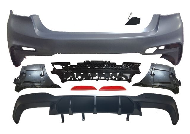 BMW 5 SERIES  G30 REAR BUMPER ASSY COVER W/O PDC