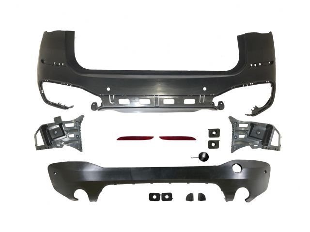 BMW X1 F48 R/B ASSY W/ PDC HOLE, DIFFUSER DUAL OUTLET 0--0