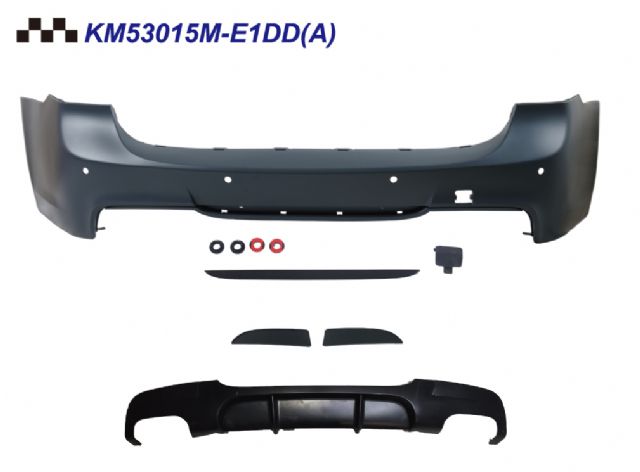 BMW 3 SERIES  E91 REAR BUMPER ASS'Y W/ PDC W/ PFM DIFFUSER