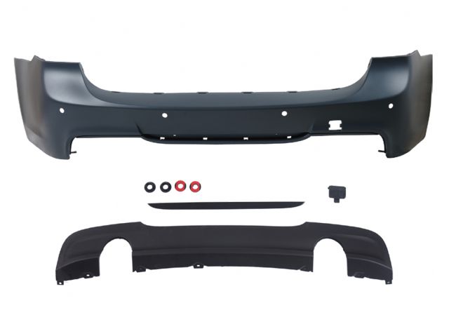 BMW 3 SERIES  E91 5D/ Touring REAR BUMPER COVER ASS'Y W/ PDC HOLE W/ DUAL SPOILER
