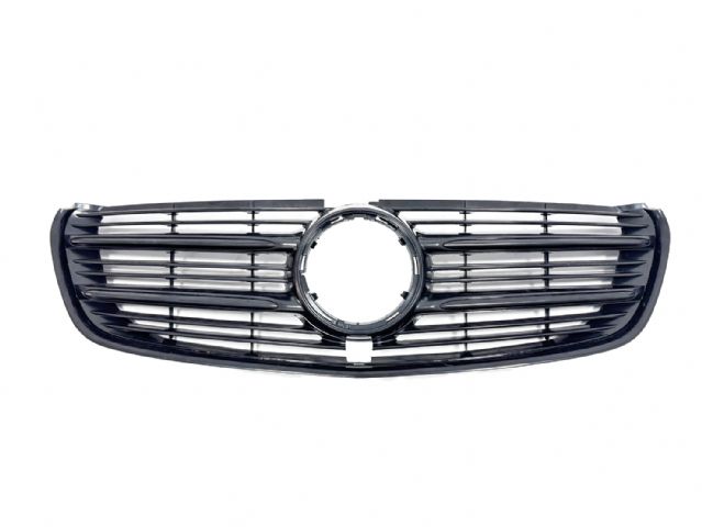 M. BENZ V-CLASS W447 GRILLE ASSY W/ SHINY BLK COVER W/ SHINY BLK STRIPS