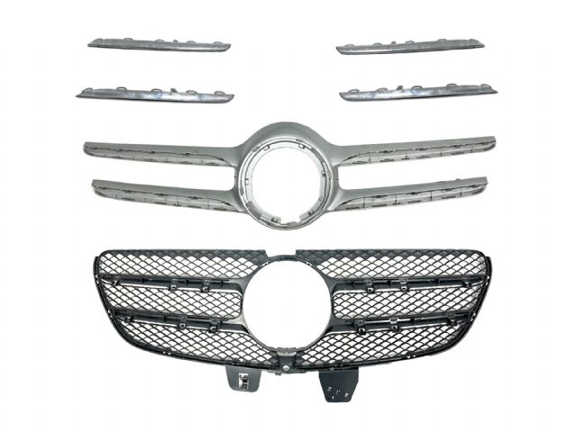 M. BENZ V-CLASS W447 GRILLE ASSY W/ SILV COVER W/ CHR STRIP