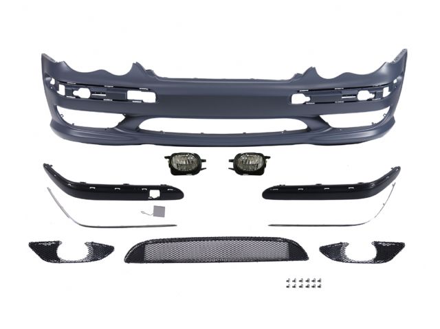 M. BENZ C-CLASS  W203 C32 AMG STYLE F/B COVER W/O H/L WASHER & W/O P.D.S HOLE ASS'Y W/ FOG LAMP