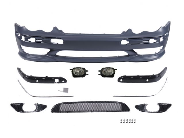 M. BENZ C-CLASS  W203 C32 AMG STYLE F/B COVER W/O H/L WASHER & W/ P.D.S HOLE ASS'Y W/ FOG LAMP