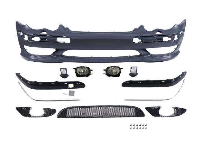 M. BENZ C-CLASS  W203 C32 AMG STYLE F/B COVER W/H/L WASHER & W/O P.D.S HOLE ASS'Y W/ FOG LAMP