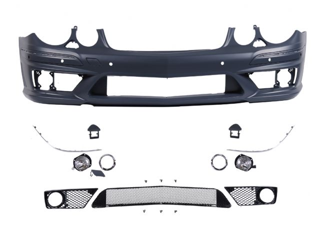 M. BENZ E-CLASS  W211 E63 AMG F/B W/ H/L WASHER & P.D.S HOLE, W/ FOG LAMP ASS'Y