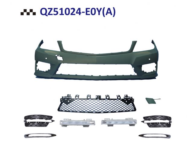 M. BENZ C-CLASS  W204 AMG F/B ASSY W/O WASHER W/ PDC W/DRL