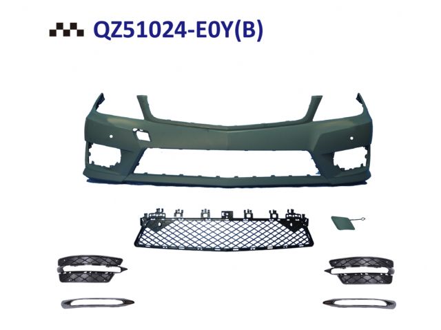 M. BENZ C-CLASS  W204 AMG F/B ASSY W/O WASHER W/ PDC W/O DRL