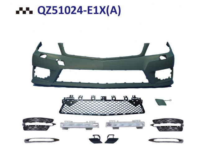 M. BENZ C-CLASS  W204 AMG F/B ASSY W/ WASHER W/ PDC W/DRL